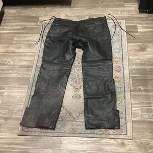 Leather Motorcycle Overpants